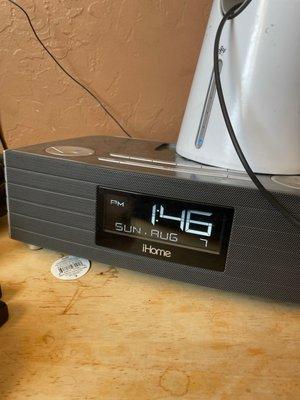 Also got this amazing clock radio with blue tooth