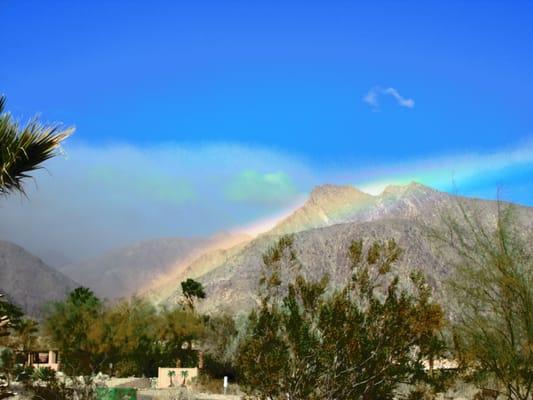 Rainbow in Borrego.....a view from the west side of the park.  Beautiful