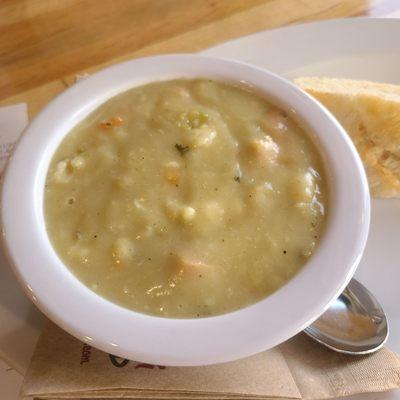 Dumpling soup. Hearty. Good. Not especially anything. Just good.