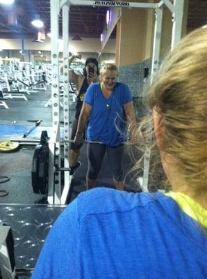 Jenn crushing her Renegade Workout! She has lost 80lbs and is on her way to another 80! Keep rocking Jenn!!