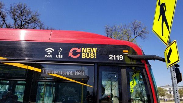 New bus, free wifi, and FREE. What more to ask for?