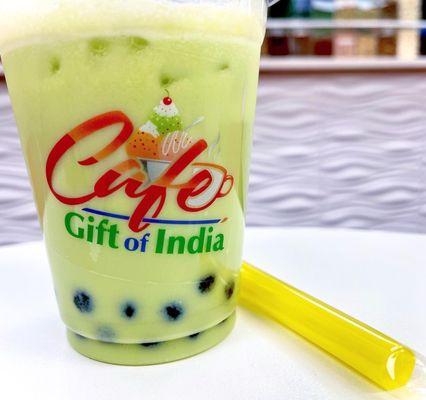 Honey dew bubble tea