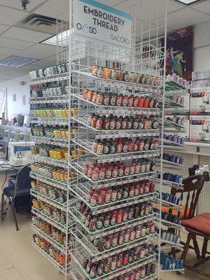 We carry the full line of Isacord!  We also have Mettler and outdoor sewing thread.