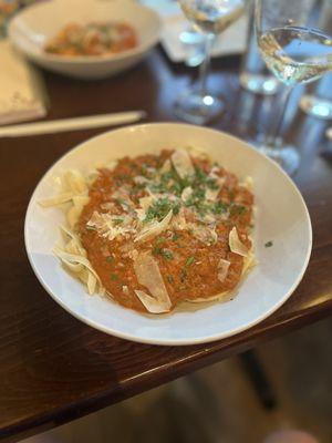 Fettucini Bolognese