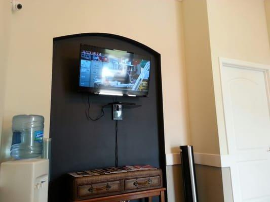 TV in waiting room