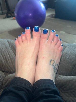 Shellac pedicure