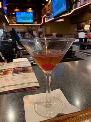 This is their "spec" Manhattan!! About half the size of other bars. The bartender said "I recommended people not to order "martinis