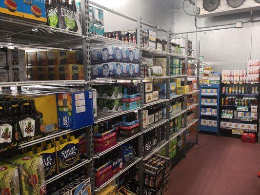 Walk-in beer cooler.  Feels like I'm restocking shelves again.