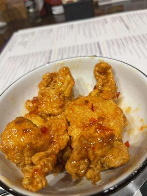 Boneless Chicken Wings in Sweet Chili Sauce!