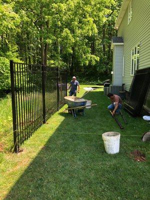 Fence work