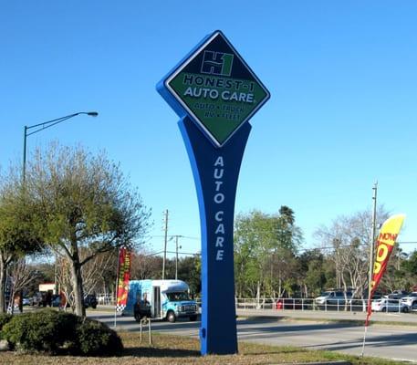 Look for the Blue and Green sign. We are a full service auto repair shop.  Ormond Beach, FL