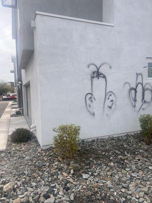 Graffiti on unit