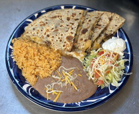 Quesadilla plate