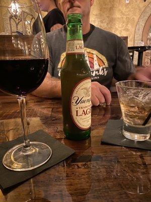 Josh Cellars Cabernet, Johnnie Walker scotch & the obvious beer Yuengling