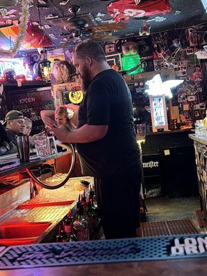 The rude bartender who stole our money