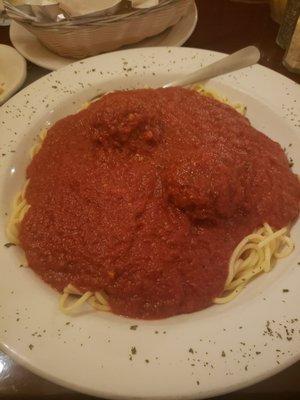 Spaghetti and meatballs