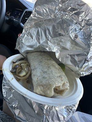 Carne asada burrito