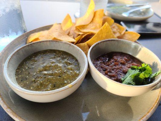 Chips & salsa. Comes with both.