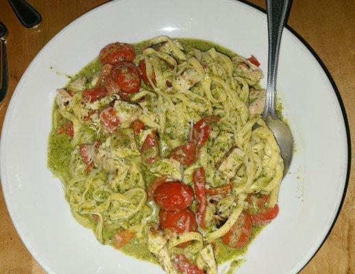 Scenic Root linguine pesto