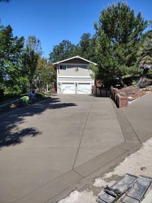 Finished driveway