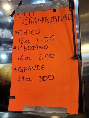 Champurrado available for the season