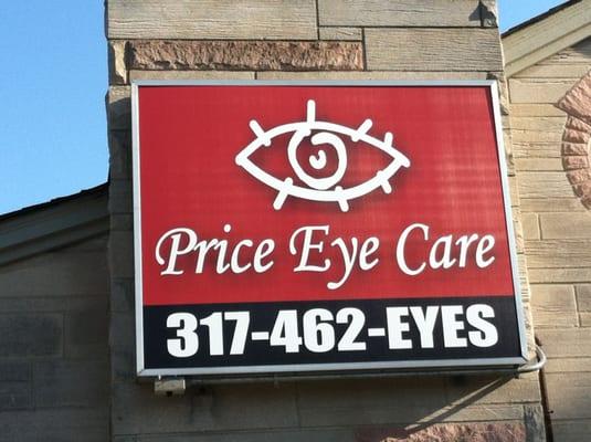 Price Eye Care is located immediately south of Pizza Hut on State Rd 9 in Greenfield, IN.