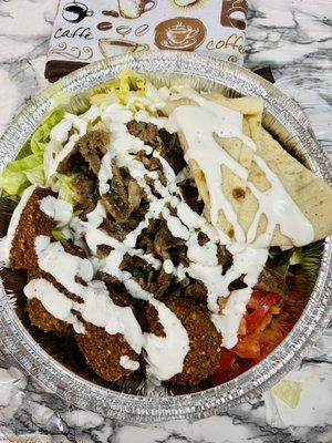 Falafel & beef platters