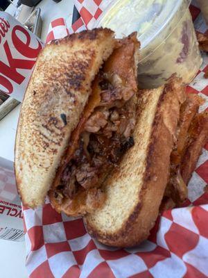 Spicy Brisket Grilled Cheese