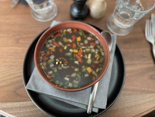 Farmers market chicken & vegetable soup