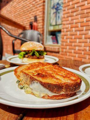 Spinach & Artichoke Grilled Cheese Sandwich