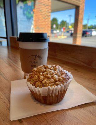 Cappuccino and a muffin; both were delicious!