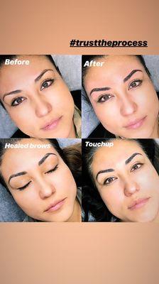 Microblading transformation