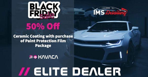 50% off ceramic coating with paint protection this black friday