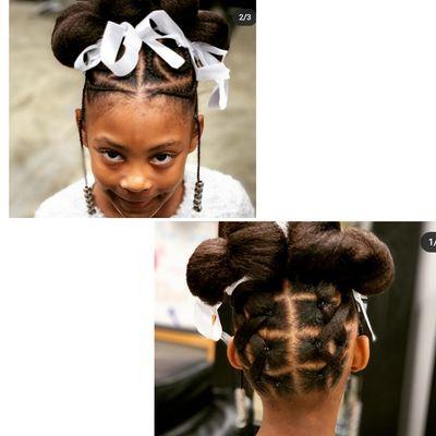 Kids braid and style.