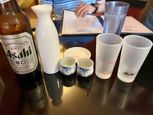 Asahi beer & hot sake= sake boom!