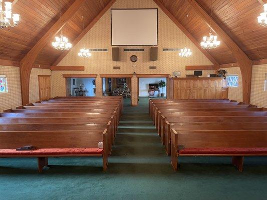 The sanctuary from the stage.