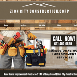 Website developed for Zion City Construction. View this site at www.zioncityconstruction.com