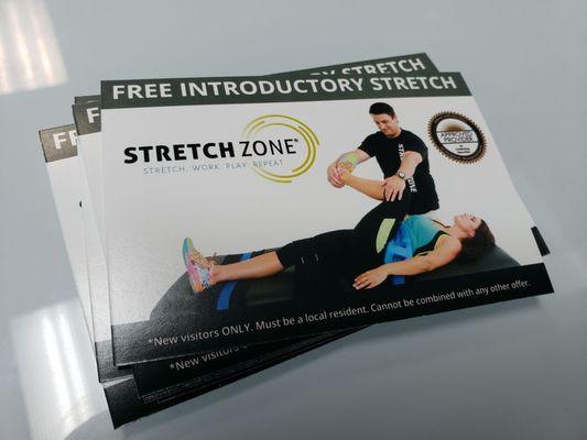 Free Introductory Stretch (available at counter)