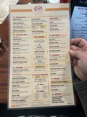 Menu list. Lot of photos don't show the new interior,menu, and food.