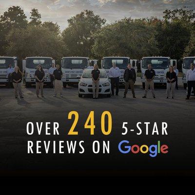 We are happy to share that we have a 4.6 Google Review rating with over 240 5-Star Reviews!