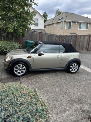 Mini Cooper after