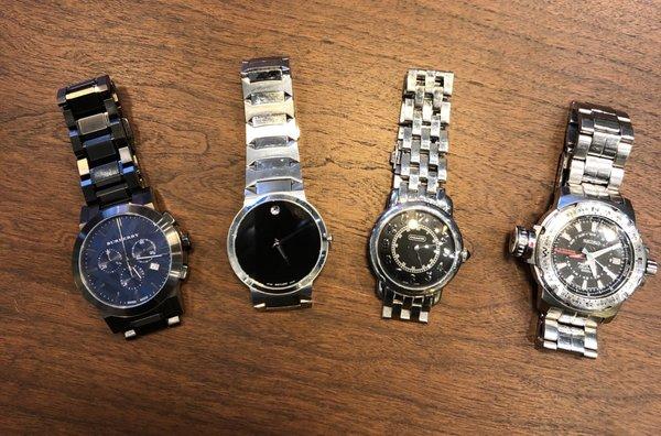 Burberry, Movado, Coach by Movado, Seiko