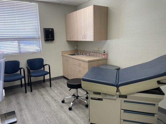 Patient exam rooms