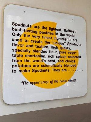 Info on Spudnuts donuts