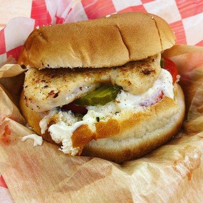 Grilled chicken sandwich