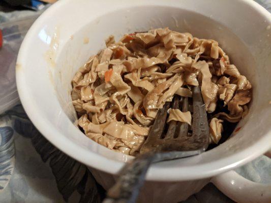 Spicy yuba noodles, shelter in place