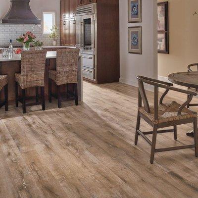 Would you believe this wood look is a rigid core luxury vinyl?  We have a huge selection.  Come visit our showroom today!