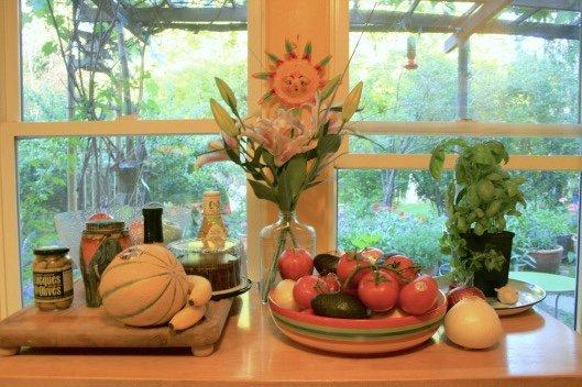 In the kitchen of the Painted Hills Cottage