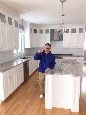 Super excited buyer on their 2nd home purchase in Dedham.