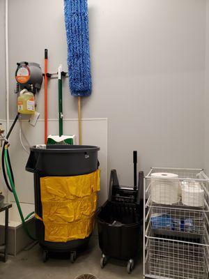 janitorial closet area